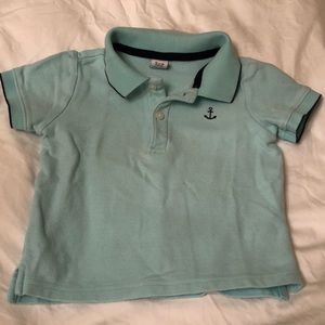 Janie and Jack mint green polo